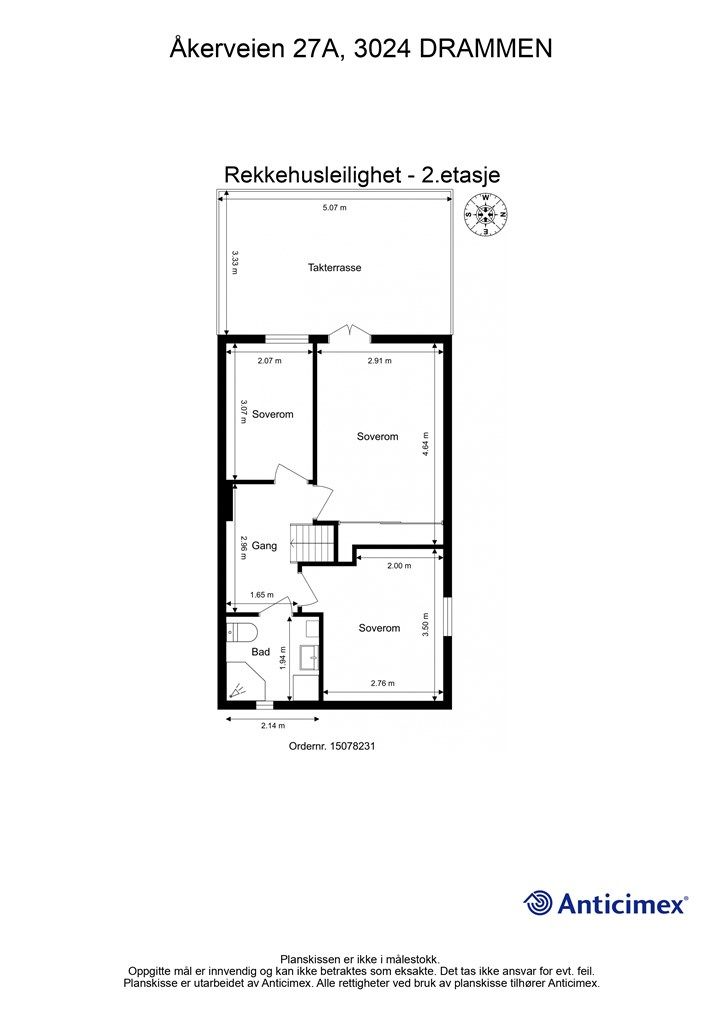 Plantegning - 2. etasje