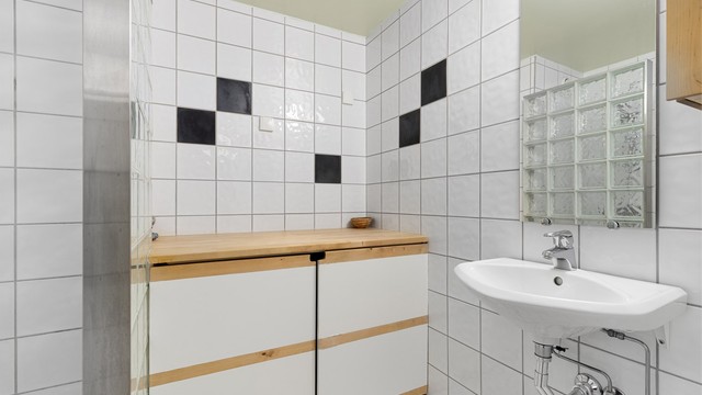 Opplegg for vaskemaskin på badet