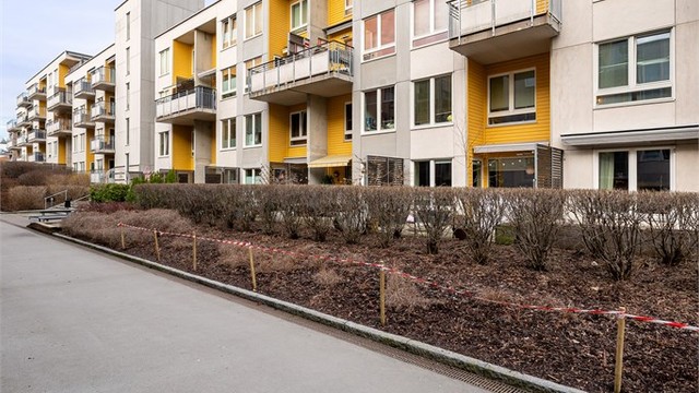 Fasade. Boligen har enerett til bruk av 1 sportsbod på 6 m²
