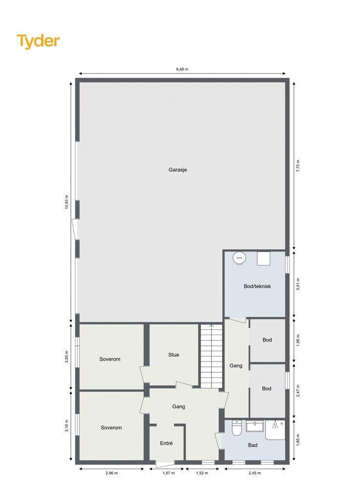 Plantegning underetasje