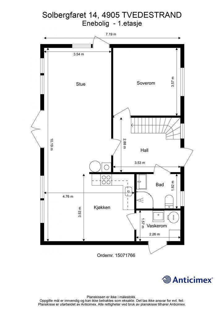 Plantegning 1. etasje