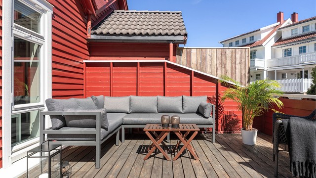 Uteområdet passer ypperlig til både små, store og firebeinte!
