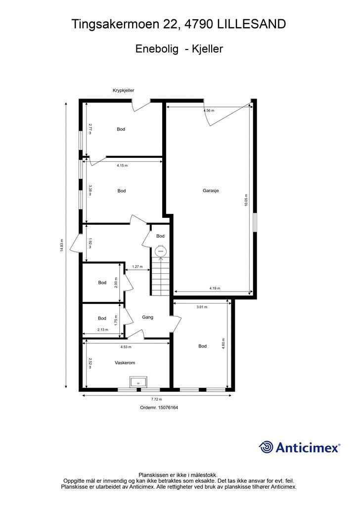 Plantegning - kjeller