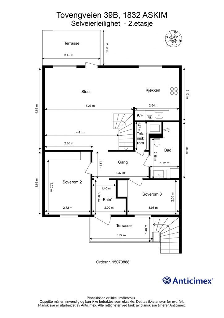 Plantegning - Hovedetasje