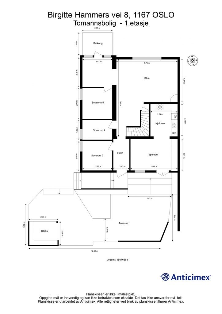 Plantegning 1. etasje. 