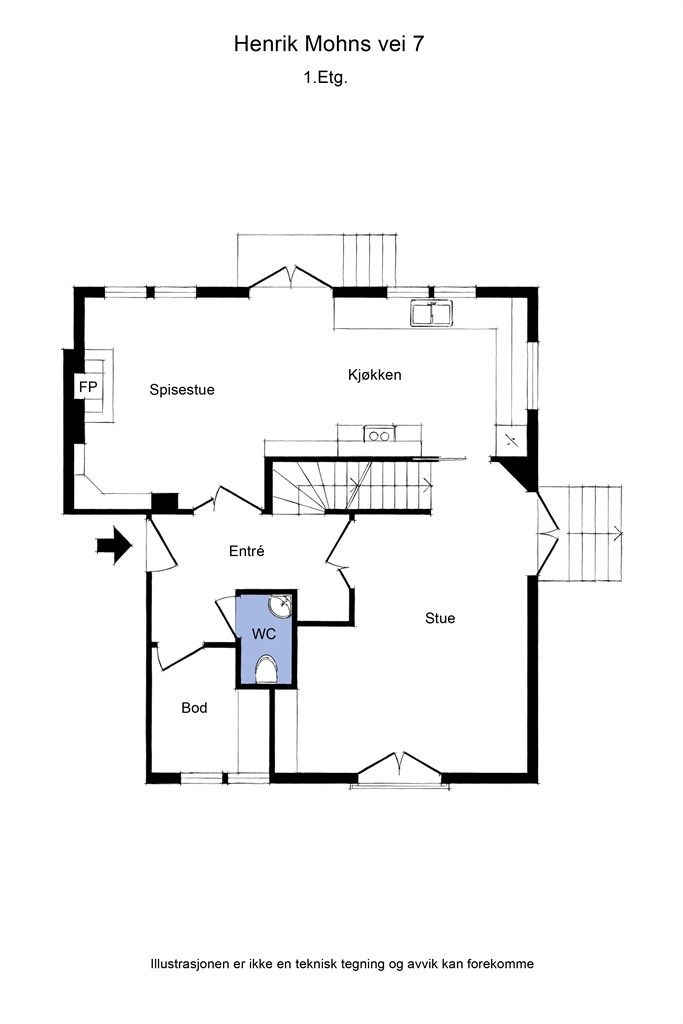 Plantegning 1. etasje