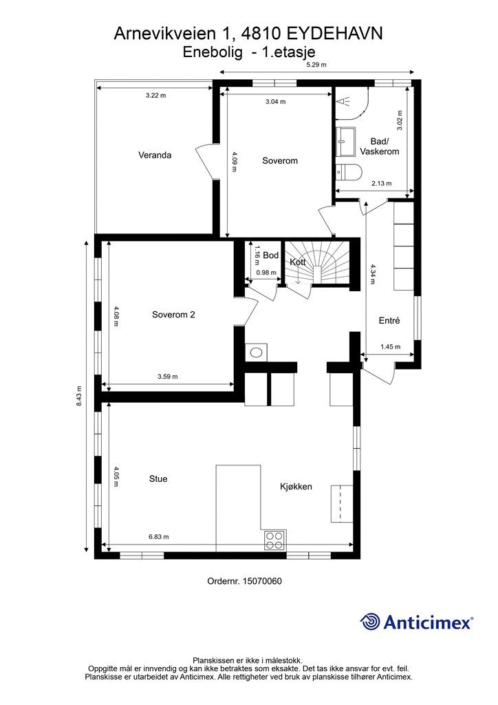 Plantegning 1. etasje