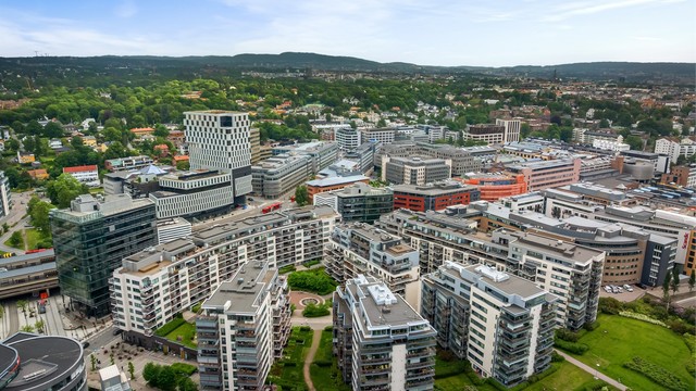 En urban og moderne bydel i vekst.