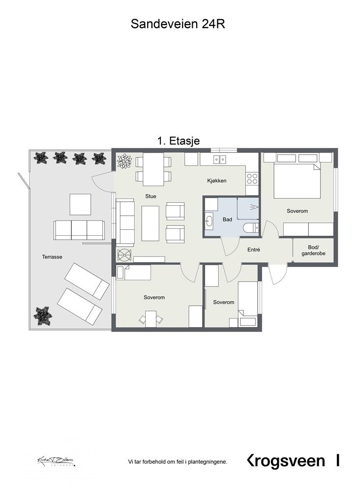 Plantegning 1. etasje