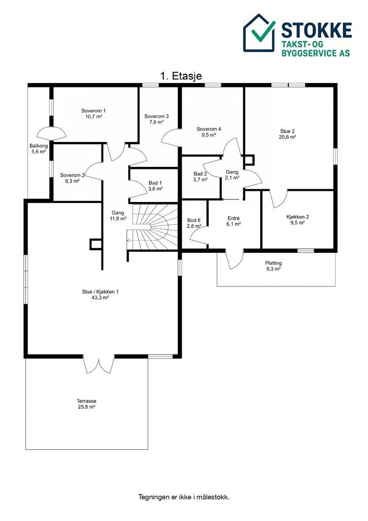 Plantegning 1.etasje