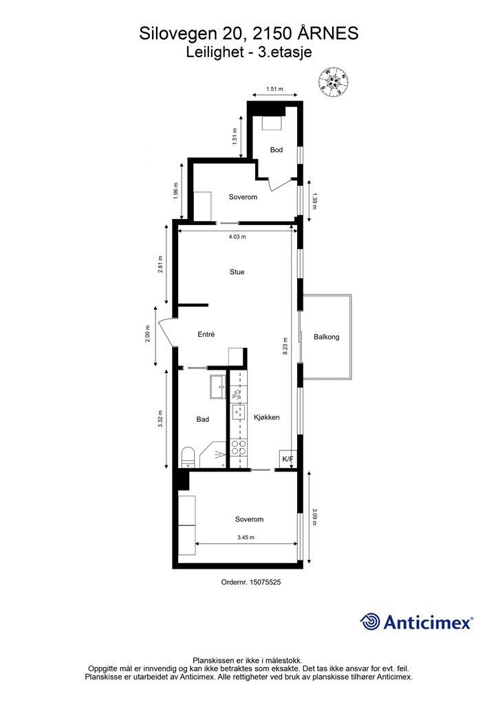 Plantegning - Leilighet.