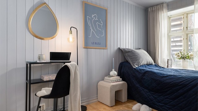 Godt med lysinnslipp fra stort vindu
