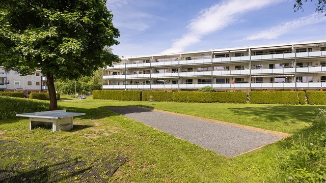 Aktivitetsområde med blant annet boccia-/petanquebane og bordtennis