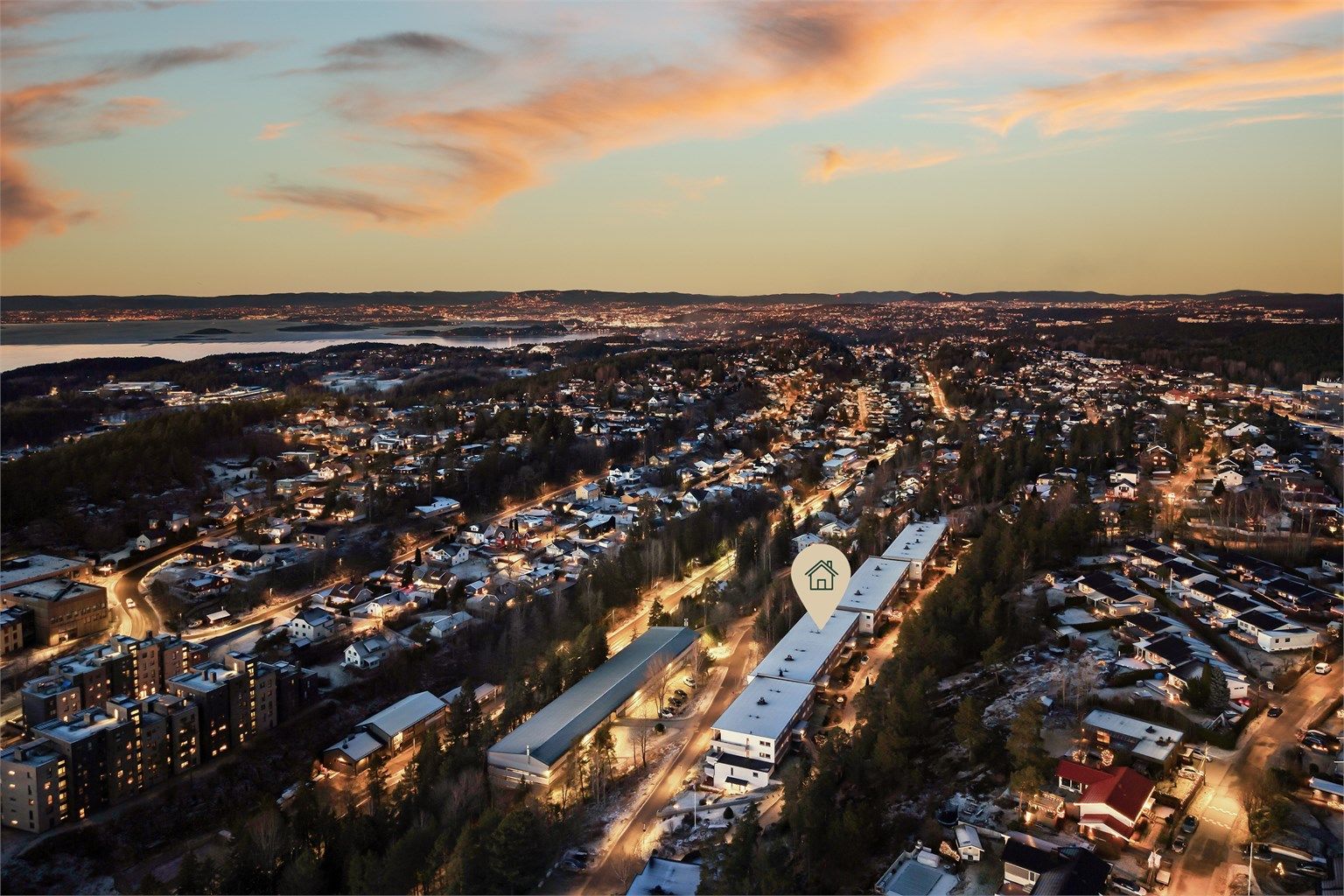 Attraktiv beliggenhet på Tårnåsen/Kolbotn med gangavstand til sentrum og togstasjon 