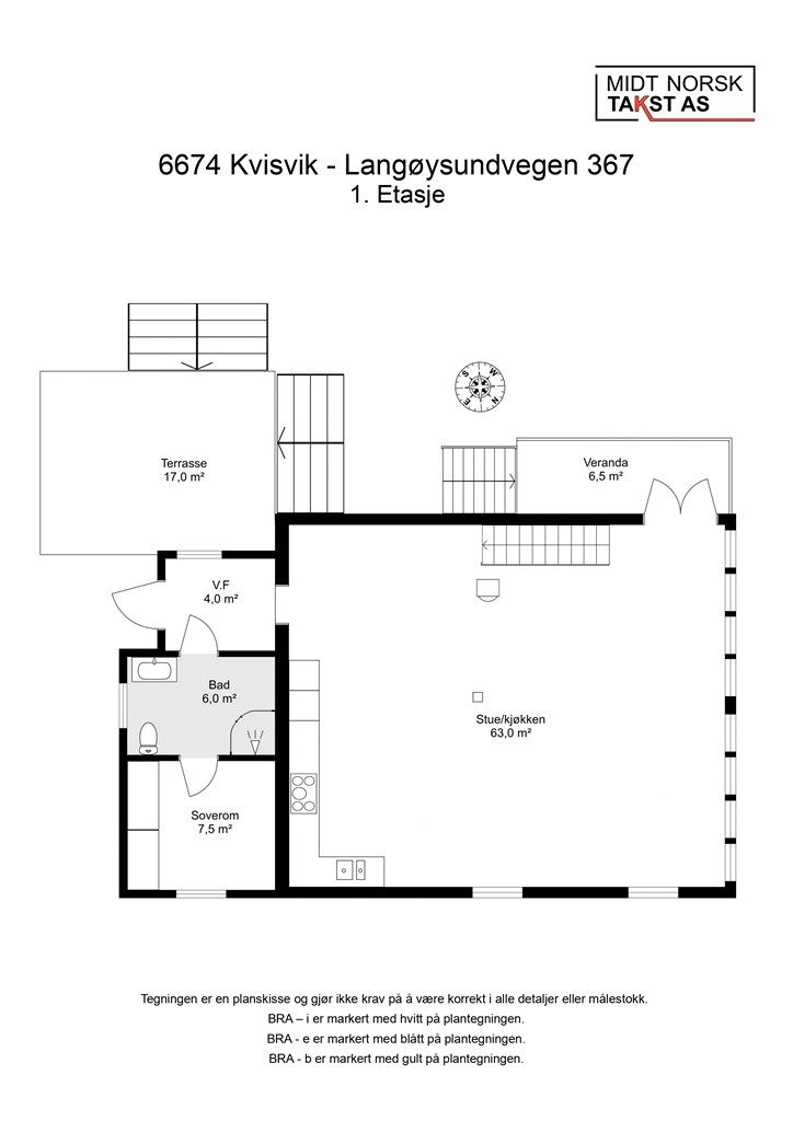 Planskisse 1. etasje.
