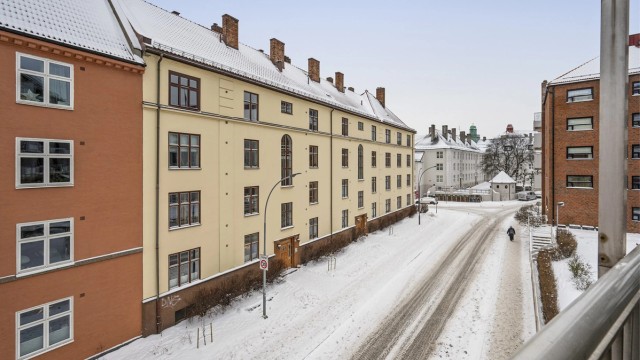 Utsikt ut mot Konghellegata.