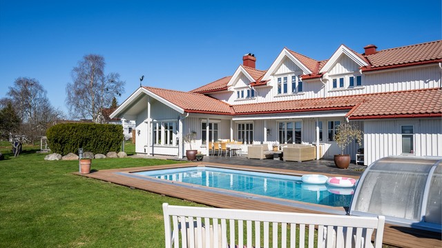 Her kan du nyte solen i private omgivelser, helt skjermet fra innsyn.