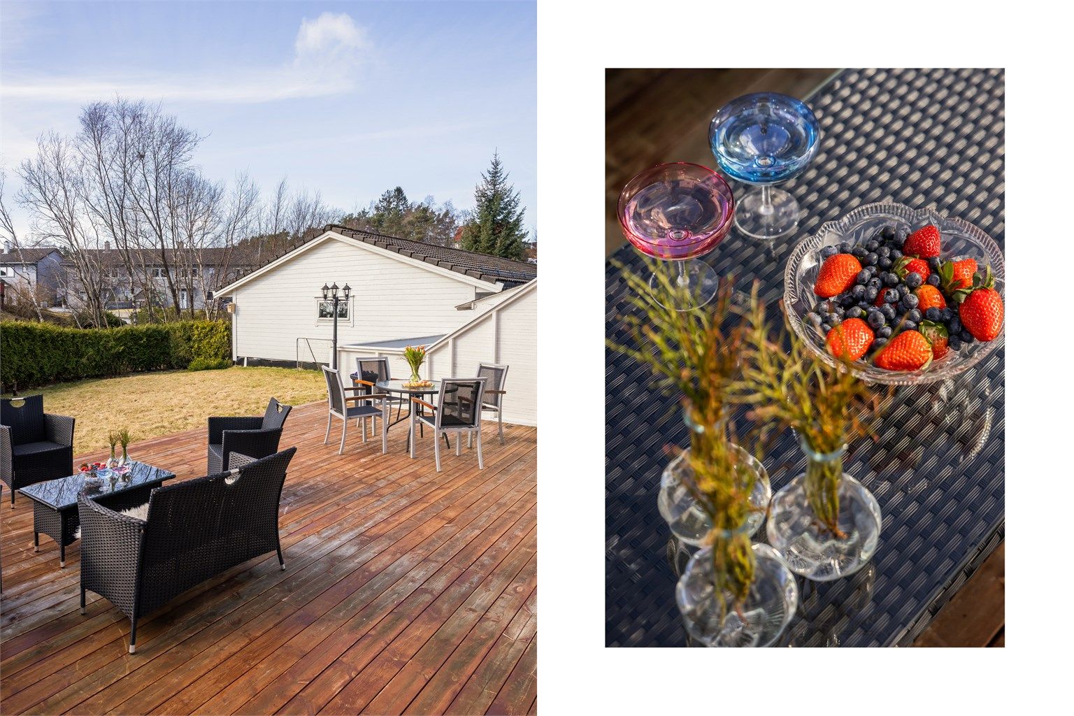 Her er det god plass til å nyte fine dager utendørs.