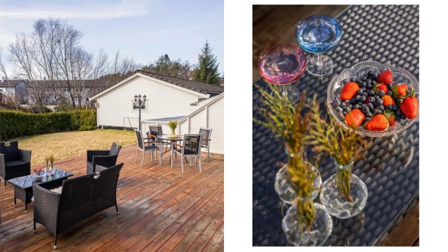 Her er det god plass til å nyte fine dager utendørs.