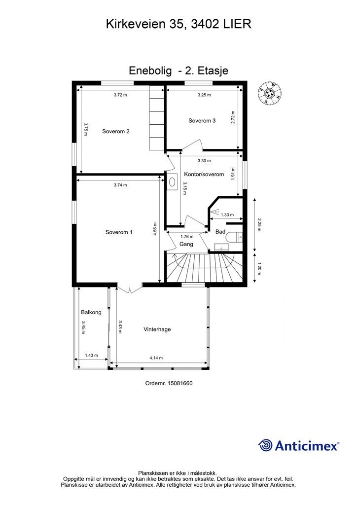 Plantegning- 2. etasje