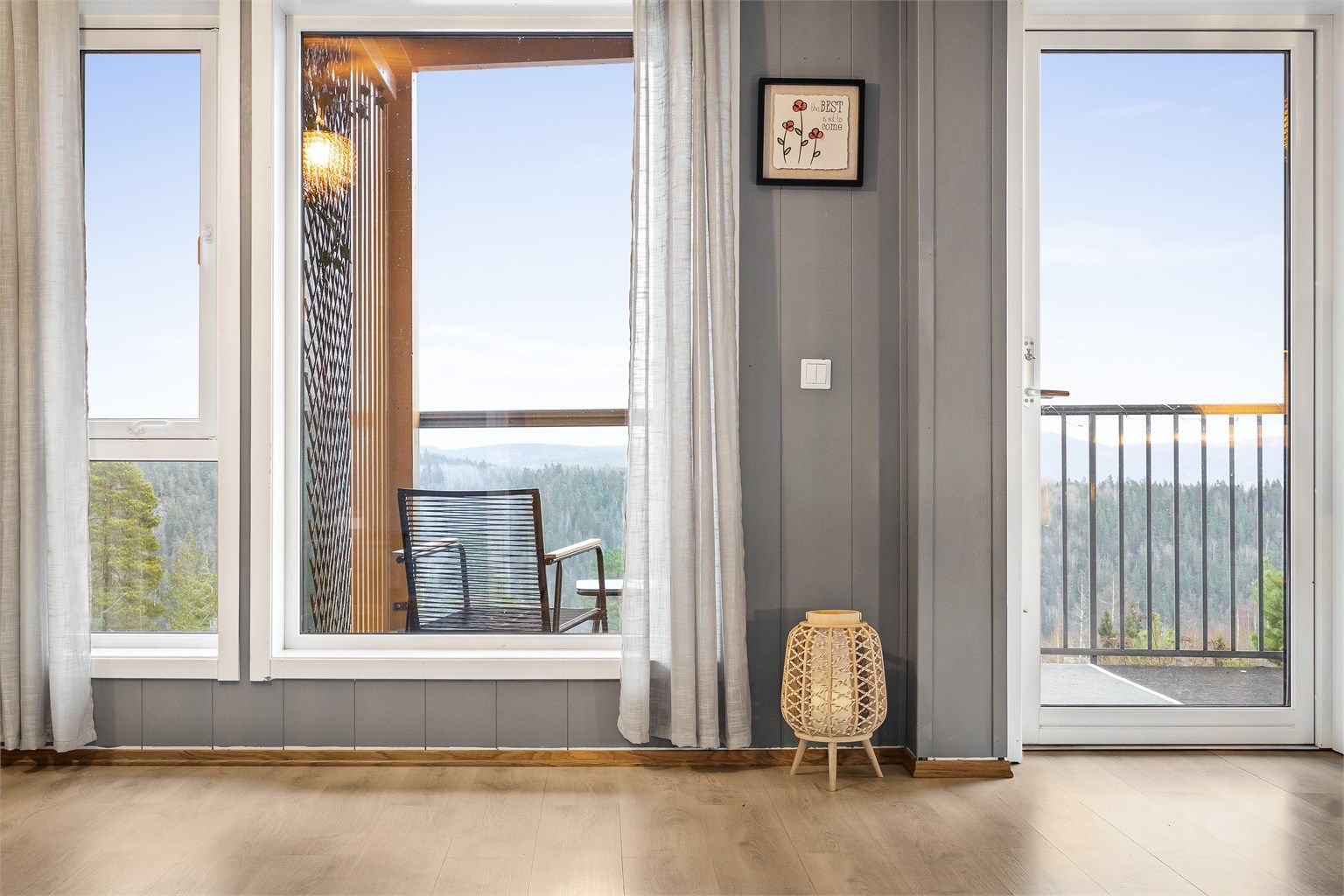 Utsikt fra stuevinduer