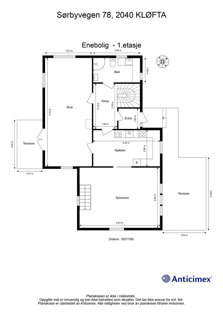 Plantegning- 1.etasje