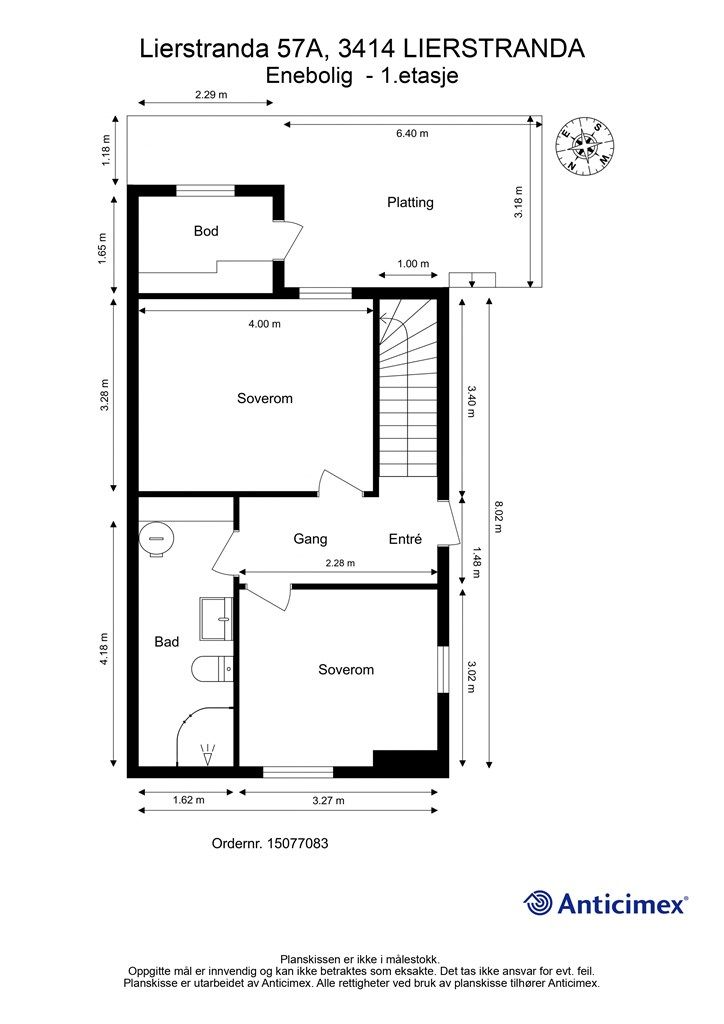 Plantegning - 1. etasje