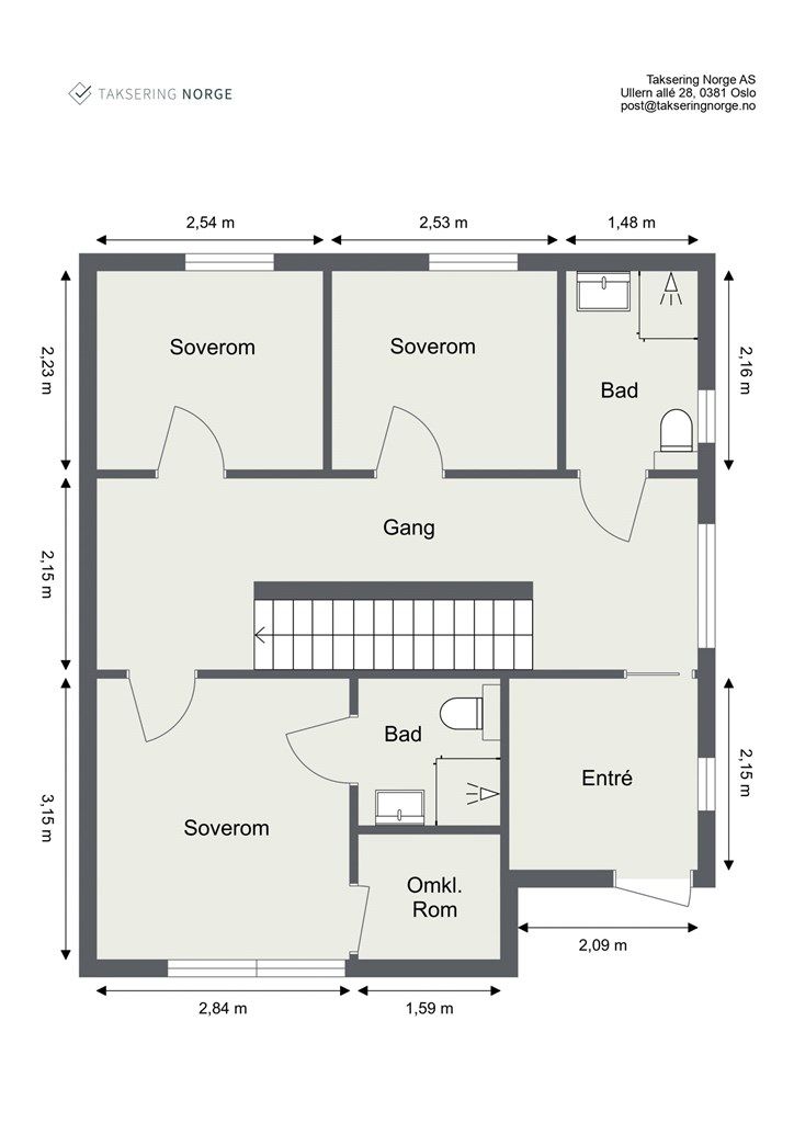 Plantegning - 1, etasje. 