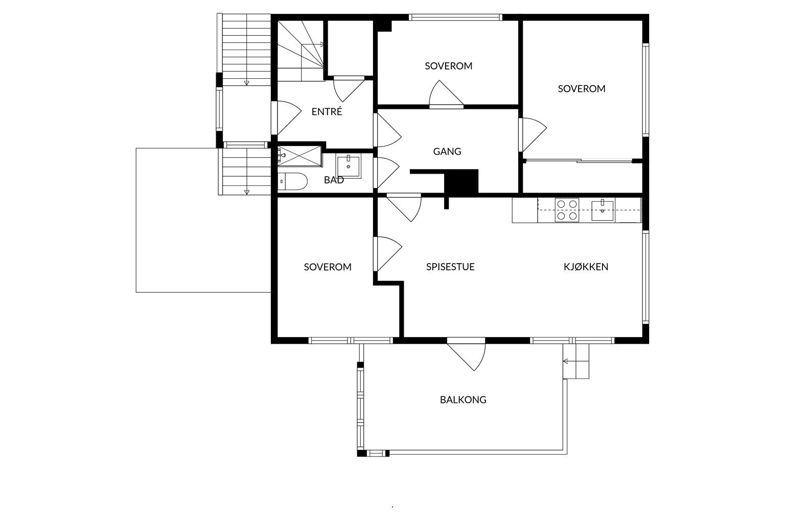 Plantegning 1. etasje