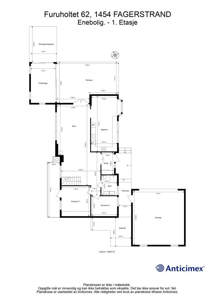 Plantegning - 1 etasje