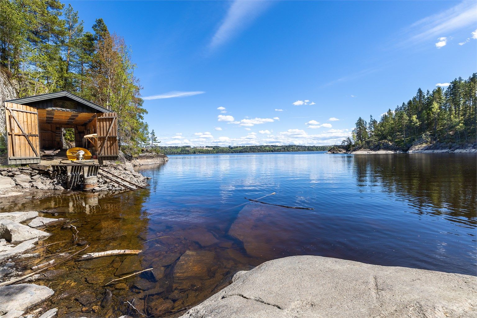 Hyggelig vik som er en super plass om sommeren