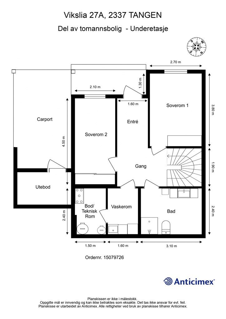 Plantegning - 1. etasje