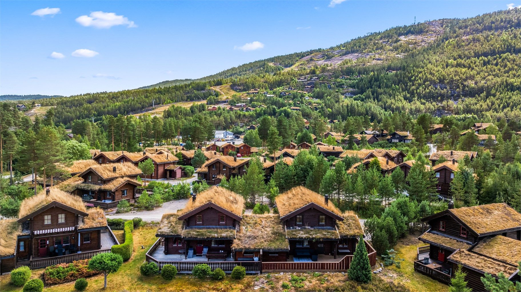 Kun 400 meter til nærmeste alpinbakke i Vrådal Panorama Skisenter.