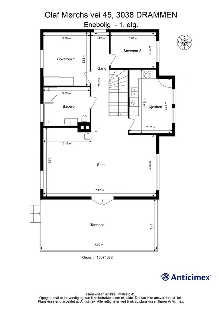Plantegning - 1. etasje