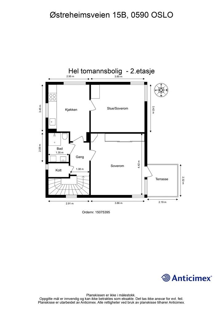 Plantegning - 2. etasje