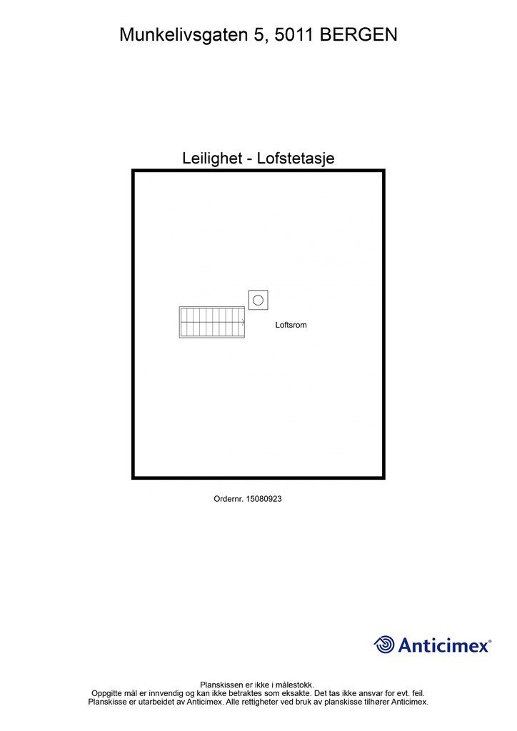 Plantegning loftsetasje