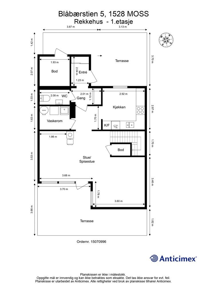 Planskisse, første etasje