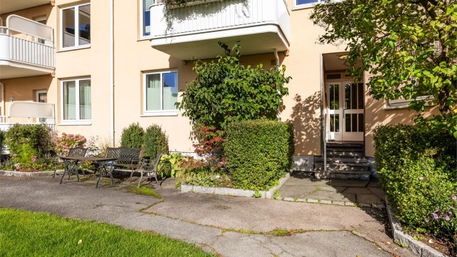 Hyggelig inngangparti.