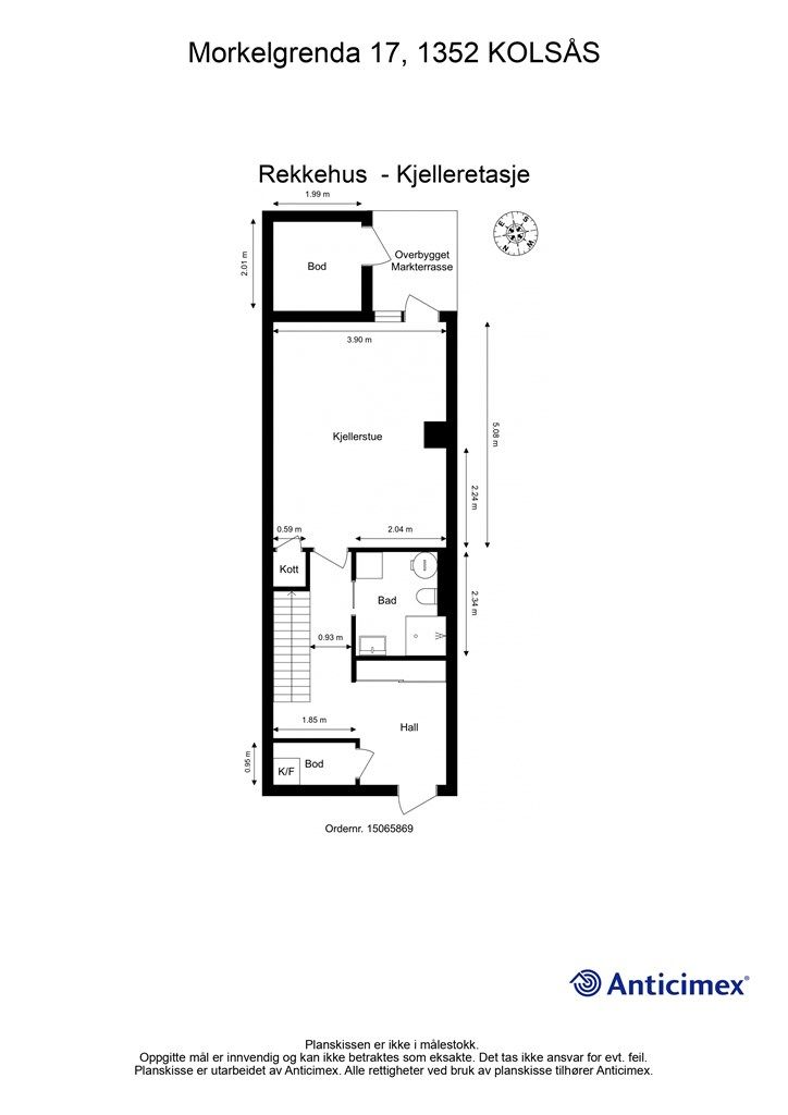 Plantegning underetasjen