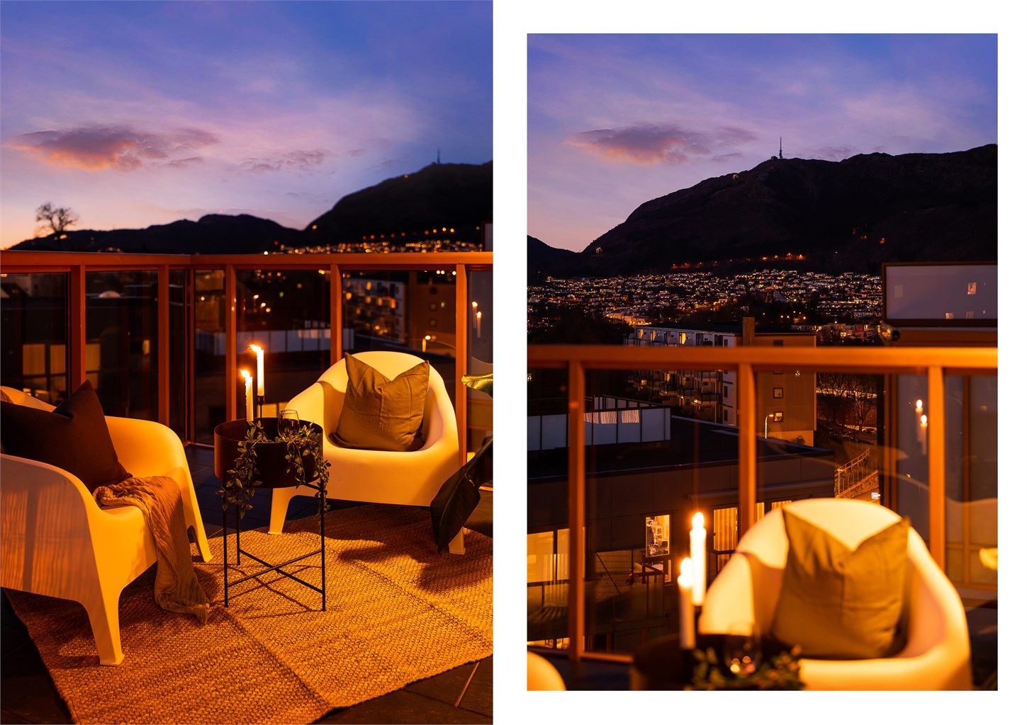 Leiligheten består av to altaner med flotte utsiktsforhold.