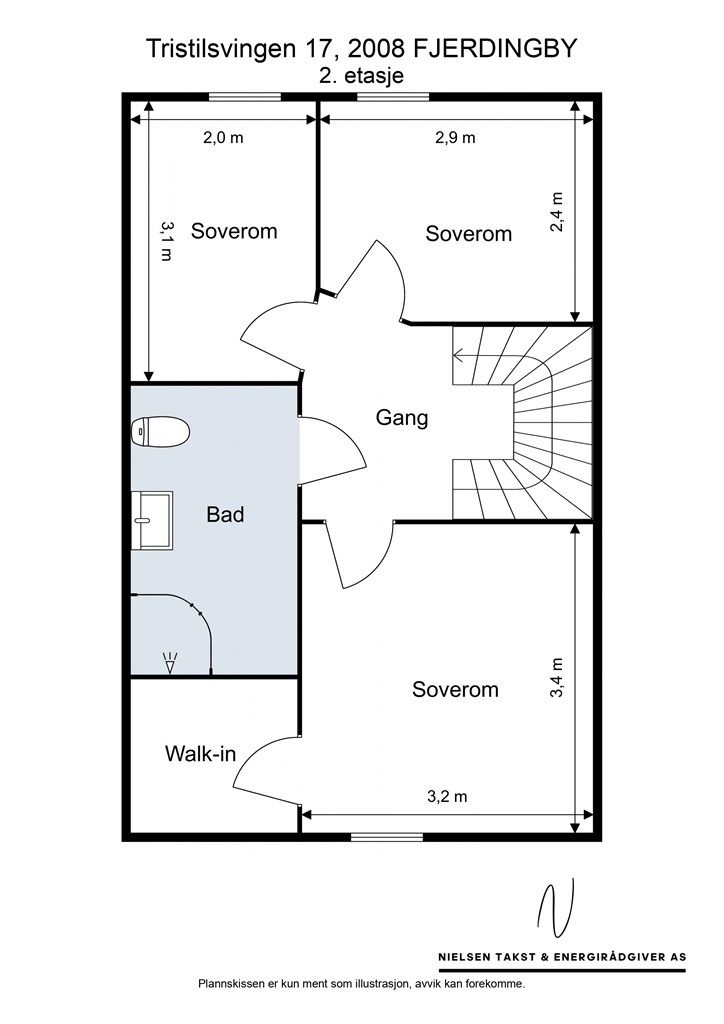 Plantegning 2. etasje