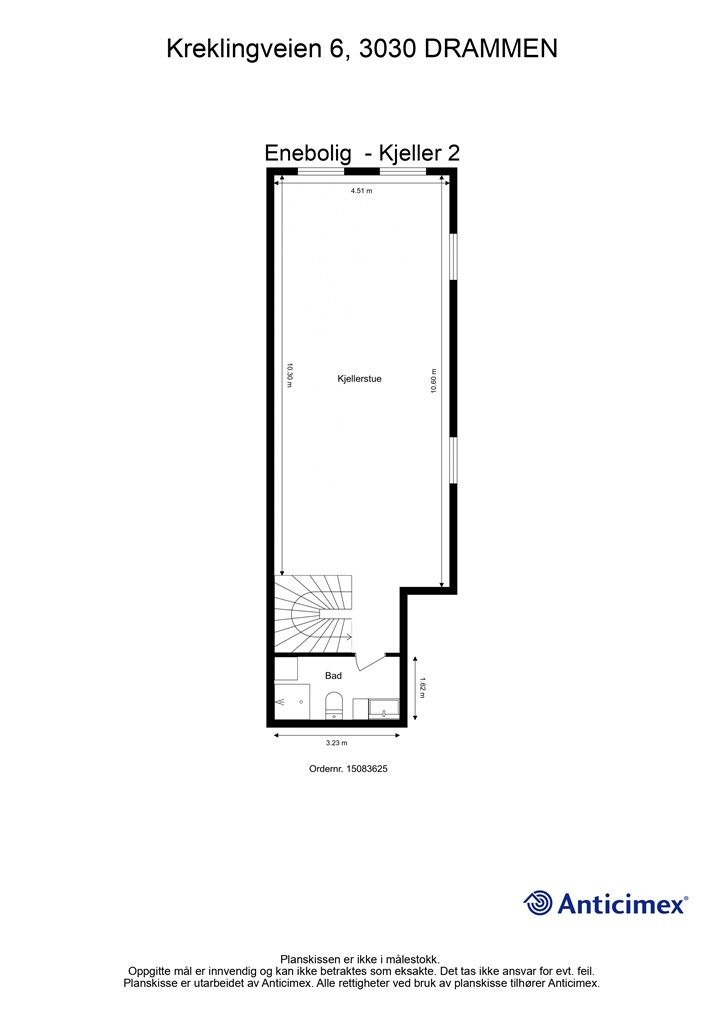 Plantegning - Kjeller 2