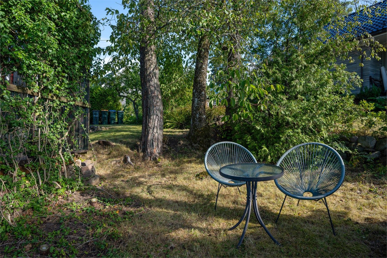 Skjermet hagehjørne – en rolig plass hvor du kan nyte stillhet og grønt rundt deg.