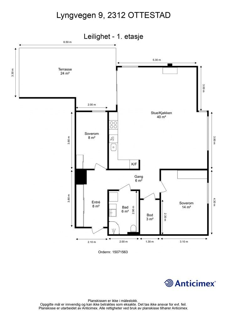 Plantegning - 1. etasje.
