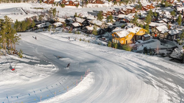 Alpinanlegget i Vrådal er veldig populært for store og små