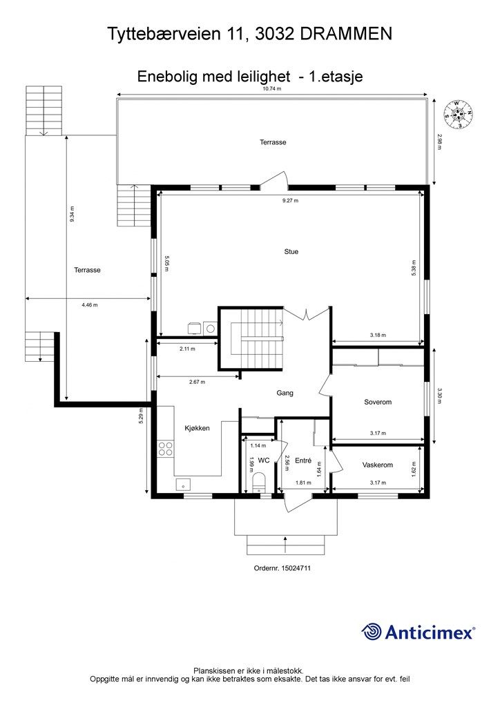 Plantegning 1. etasje