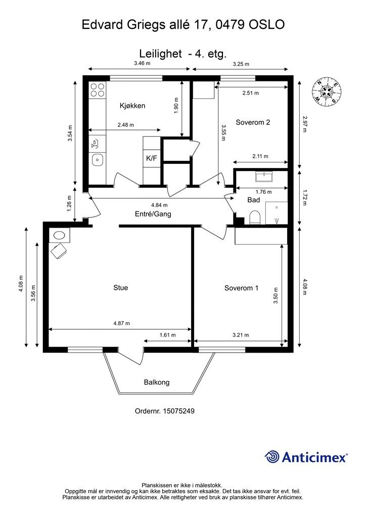 Plantegning 4.etasje.