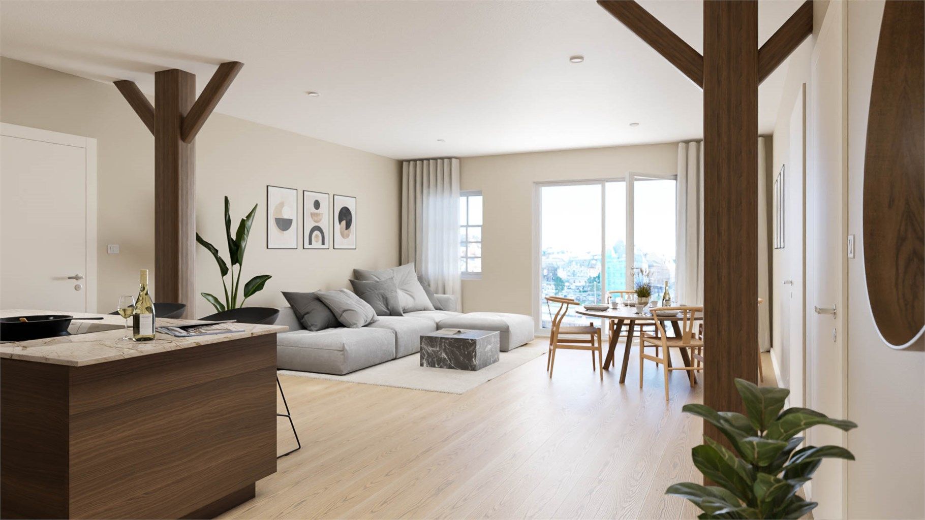 Illustrasjon fra leilighet 3A