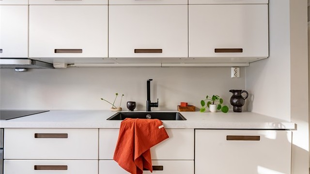 For økt trygghet er det installert Waterguard under vaskekummen på kjøkkenet.