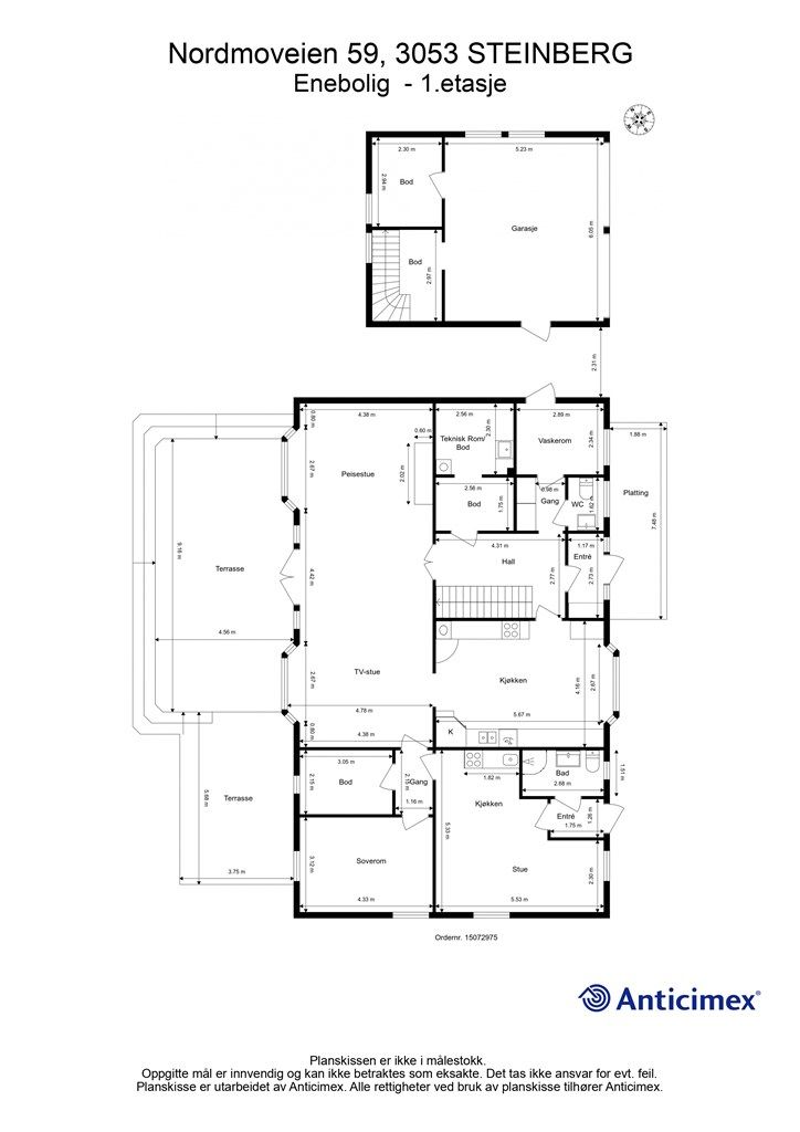 Plantegning - 1. etasje